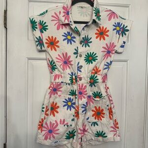 Floral Print Women's Romper